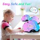 Kids Bike Helmet and Pad Set for Girls Boys Ages 2-3-5-8-14, Adjustable Toddler Youth Helmet with Knee & Elbow Pads for Bicycle, Skating, Scooter - Multiple Bright Color Options. S Size