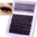 Lash Clusters with Spikes 200D Volume Eyelash Clusters Long Fairy Lashes DIY Cluster Eyelash Extensions Wispy 3D Individual Lashes Spiky Cluster Lashes by zanlufly