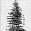 Stupell Industries Snow Covered Christmas Tree Believe Holiday Word Design Canvas Wall Art, 30 x 40