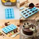 12 Cavity Penguin Silicone Candy Molds Set Of 2
