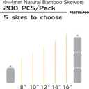 Natural Bamboo Skewers, parent (16" (200 pcs))