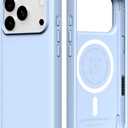 RhinoShield Phone Case Compatible with MagSafe for iPhone 17 Pro | SolidX - Reinforced Shock-Absorbing Protection, Minimal and Slim Design with Military Grade Drop Protection - Glacier Blue