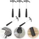 Gatuida Small Claw Hammer Set of 5 Mini Nail Hammers with Non-Slip Rubber Handles for Home Carpet and Wall Use