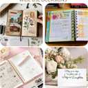 2 x CraftyManor Planner Stamps for Journaling, Clear Stamp for Scrapbooking, Card Making Supplies Set for Crafting, DIY, Photo Album Decor & Junk Journal 5.8x8.3inches (Border + Text Set)