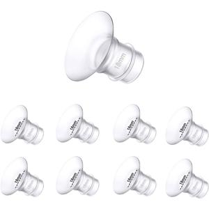 Flange Inserts 18mm 8PCS,Wearable Breast Pump Parts Compatible with Momcozy S12 pro/S9 pro/S12/S9/Medela/Spectra/TSRETE 24mm Breast Pump Shields/Flanges,Reduce 24mm Nipple Tunnel Down to 18mm