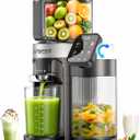 Latest Cold Press Juicer Machine,6.5" Wide Chute,Easy to Clean