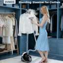 DUMOS Garment Steamer for Clothes Standing, 1500W Efficient Clothes Steamer Standing, 1.7L Water Tank for 55 Min Continuous Steaming with Wheels, Professional Fast Heating Wrinkle Remover