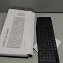 Wireless Keyboard and Mouse Combo, COLIKES 2.4G USB Cordless Mouse and Keyboard, 3 Level DPI Slim Ergonomic, Responsive Plug & Play for Computer Laptop PC - Full Size (Black1)