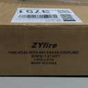 ZYfire Fire Hose - 1-1/2" ID x 50 FT Single Jacket TPU Fire Hose Industrial Hose Firefighter Hose with M F NST/NH Brass Couplings Lightweight Lay Flat Water Hose for Use in Firefighting, Residential