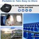 Sondor Travel Cushion,Air Seat Cushion,Evolution Cushion Portable & Lightweight Inflatable Seat Cushion - Ideal for Airplane Chairs, School Bleachers, Stadium Seats, and Wheelchairs