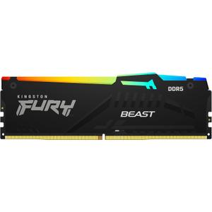 Kingston FURY Beast RGB 16GB 5200MT/s DDR5 CL40 DIMM Desktop Memory (Kit of 2) | Intel XMP 3.0 | Infrared Sync Technology | Overclocking Stability | KF552C40BBAK2-16 (16GB (2x8GB))