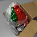 9 PCS Outdoor Christmas Decorations,11 Inch Large Inflatable Christmas Balls,Christmas Ornaments Decor for Front Door Yard for New Year Festive