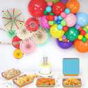 50 Pack Cinco De Mayo Party Decorations - Paper Food Trays Mexican Disposable Serving Fiesta Plates for Birthday Supplies (Chroma)