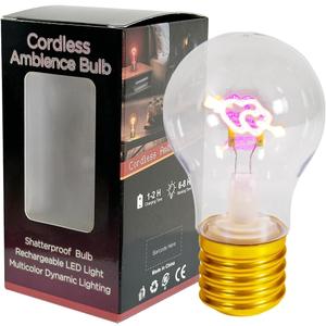 Heart Cordless Ambience Light Bulb, Pink, USB Rechargeable LED Table Lamp, Night Light Gift for Valentine's Day, Wife, Girlfriend, Wedding, Home Decor Little Moon Light Lamp, 3 Brightness Settings