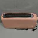 bella 2 Slice Slim Toaster, Fits-anywhere Kitchenware, 6 Setting Shade Control with Reheat & Cancel Buttons, Fits sourdough, 10 Long Slot, Anti Jam & Auto Shutoff, 900 Watt, Blossom