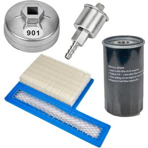 122-0836 Oil Filter 140-3116 Air Filter 149-2341-01 Fuel Filter 420-0577 122-0836 Oil Filter Wrench Fits for Cummins Onan 5500 4000 RV Generators HGJAA HGJAB HGJAC-Oil Change Kit