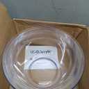 US Acrylic Vista Clear Plastic Salad and Serving 10-inch Bowls | set of 3 | Reusable, BPA-free, Made in the USA | 135 oz. capacity