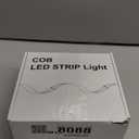 COB LED Strip, Warm White LED Strip Lights 16.4ft, 3000K COB LED Light Dimmable LED Strip, CRI92+, 8mm Width, 24V Flexible COB LED Tape Light for TV, Bedroom, Kitchen Cabinet, Closet, Home.