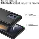 Qinmay Phone Case for Motorola Moto Edge 5G 2024 Case, Heavy Duty Shockproof & Dropproof 3-Layer Cover Phone Case for Motorola Moto Edge 2024 (BeltClip_Black)