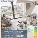 52 Inch Ceiling Fan with Lights and Remote, Smart APP Control, Dimmable with All-Setting Memory, Quiet DC Motor Reversible Blades, Damp Rated Modern Ceiling Fan for Bedroom Patio Living Room