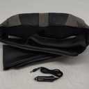 Blue Elf Shiatsu Electric Neck Back Massager Pillow 3D Kneading with Heat for Shoulder, Lower Back, Foot, Leg Muscles Pain Relief Relax in Car Office and Home (Gray)