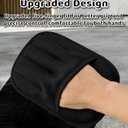Upgraded 5-Finger Pet Hair Removal Gloves for Cats & Dogs, Reusable Electrostatic Magic Brush for Carpet, Couch, Car Seat, Clothing, Gentle Grooming and Hair Remover Tool (Black)
