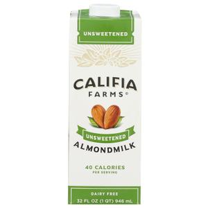 Califia Almond milk Unsweetened 32 FO (32 Fl Oz (Pack of 1), BB Date: 02/27/2026