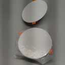 PATIKIL 134mm / 5.3" Diameter Spring Ceiling Hole Cover Plate, 2 Pack Downlight Hole Trim Wall Mount Decorative Cap Access Panel for 3.4-5" Round Ceiling and Wall Openings, White