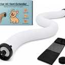 Car AC Vent Extender for Back Seat, 7–102in Flexible Air Vent Hose, Directs Cool or Hot Air, Rear Seat Cooling Tube for Kids, Pets, Baby Car Seats, Back Seat Air Conditioning for SUV Sedan Travel