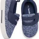 tombik Toddler Boys & Girls Boat Shoes Kids Canvas Sneakers (Toddler/Little Kid) (Navy White)