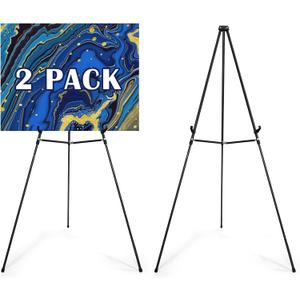 70" Adjustable Aluminum Display Easel Stand, Holds 20 lbs, 23 inches x 4 inches x 6 inches