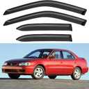 Window Visors Rain Guards Shield for 1998-2002 Toyota Corolla Sedan, Out-Channel Window Vent Wind Deflectors Visors Shades for 98-02 Corolla