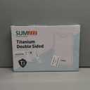 Sumzzz Titanium Cutting Board for Kitchen, Non Toxic 2-in-1 Cutting Board Double Sided Food Grade Pure Titanium, Knife Friendly Easy to Clean Large Size 1510.3 (Silver)