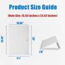 Thicken 1mm 16 x 24 Access Panel for Drywall, Ceiling Access Panel for Drywall,16x24 Metal Access Panels are Thickened to 1mm to Solve Fragile Panels (Hole Size: 15.55 inches x 23.42 inches)