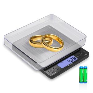 SKEAP Digital Jewelry Scale  500g x 0.01g Precision Gold Scale for Jewelers & Collectors, Digital Pocket Scale with Backlit LCD, Tare Function Ideal for Gemstones, Bullion & Coins.