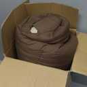 Homelike Moment King Comforter Set, Lightweight Reversible, All Season, Down Alternative, 3 Pcs Bed Set with 2 Shams, Brown/Beige