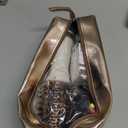 Travel Blow Dryer Brush in one, Dual Voltage 110V-240V Mini Hot Air Brush, Hair Trends Nano Titanium 2 Inch One Step Hair Dryer and Styler Volumizer Oval Shape (White & Rose Gold)