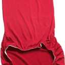 PRETYZOOM Chair Cover Removable Washable Dining Chair Protector Stretchable Slipcover for Restaurant Home Use Wrinkle Resistant Stylish Solid Color Design (45X50X0.5cm, Red)