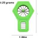 2 x Stainless Steel Multi-Blade Green Onion Cutter  Scallion Slicer, Garnish Tool, Vegetable Chopper for Shredding & Slicing, Practical Kitchen Gadget (Green)