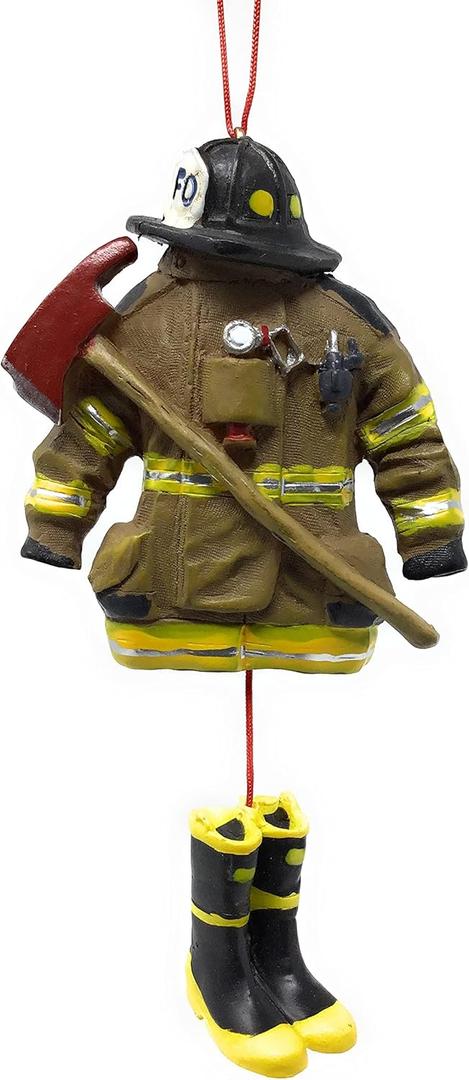 Kurt Adler 4.5- Firefighter Uniform Christmas Ornament