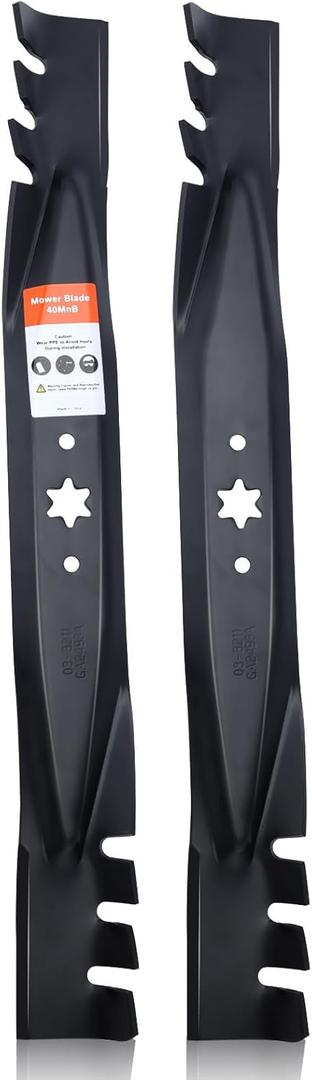 Hipa 942-04308 Mulching Blades for Cub Cadet XT1 LT42 ZT1 RZT42 42 inch Riding Mower, Troy Bilt Bronco Pony 42'' Deck Lawn Tractor Replace for 942-04308-X 942-0616 742-0616 942-04126