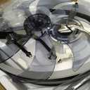 ZMISHIBO Ceiling Fans with Lights and Remote, 19.7'' Low Profile Ceiling Fan, 30006000K Dimmable Modern Flush Mount LED Fan Light, 6 Wind Speeds, Black Fandelier Ceiling Fans for Bedroom