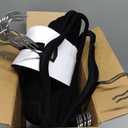 SONGMICS Velvet Hangers 60 Pack, Non-Slip Clothes Hangers with Silver-Colored Swivel Hooks, Slim Space-Saving for Closet, Heavy-Duty, Black UCRF036BZ02S