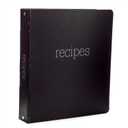 AuldHome Design Farmhouse Cookbook Recipe Binder (Black); Rustic Enamelware Style Metal 3-Ring Binder for Family Recipes, Custom Cookbooks and More