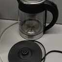 Megachef Glass and Stainless Steel Electric Tea Kettle, 1.8 L (1.9 Quarts)