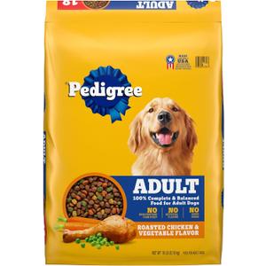 Pedigree Complete Nutrition Adult Dry Dog Food, Roasted Chicken & Vegetable Flavor, 18 lb. Bag
