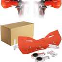 JFG RACING Dirt Bike Hand Guards,Universal 7/8" 22mm and 1 1/8" 28mm Handlebar Dirtbike Handguards Protection for Motorcycle Snowmobile Enduro Motocross Supermoto Scooter ATV Quad - Orange