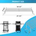69866 Stainless Steel Warming Rack for Weber Spirit I & GS4 Spirit II 200 Series Spirit E210 S210 E220 S220 Gas Grill with Up Front Control Model (2013 and Newer),Replace for Weber 69866 67026