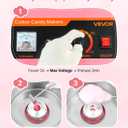 VEVOR Cotton Candy Machine Commercial, 1000W Electric Candy Floss Maker, Easy Use with 15 inch Stainless Steel Bowl and Sugar Scoop, Makes Hard Candy for Home Kids Birthday, Family Party, Pink