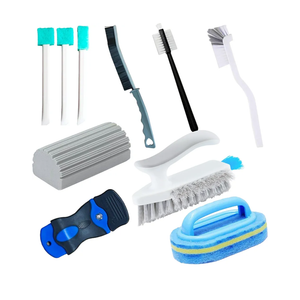 Elkanah Cleaning Brushes for Household use Small Cleaning Brushes for Small Spaces Sink Bathroom Deep Cleaning Supplies Set of 10